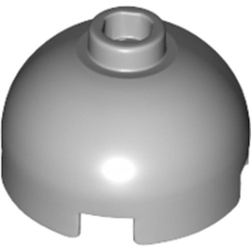 Light Bluish Gray Brick Round X Dome Top Hollow Stud With