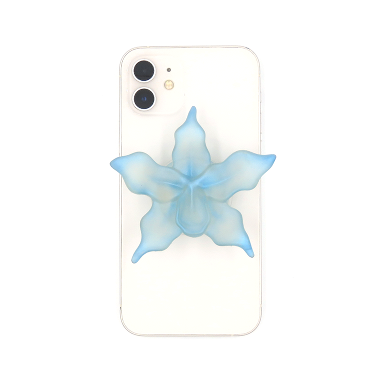 CHONKY ORCHID : Phone Grip ( shimmer blue )
