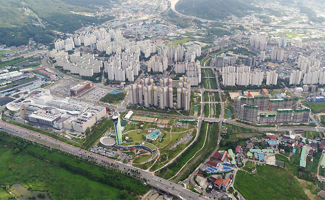 경기 하남 감일지구 항공 전경