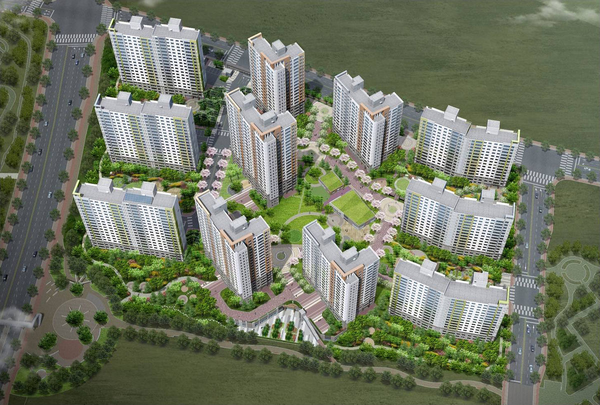 Pyeongtaek Vision Prugio Apartment (평택비전 푸르지오 아파트) 행림종합건축사사무소
