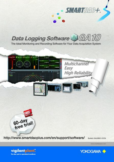Data Logging Software(데이타 로깅 소프트웨어) - GA10 (YOKOGAWA) : (주)에이티 시스템즈