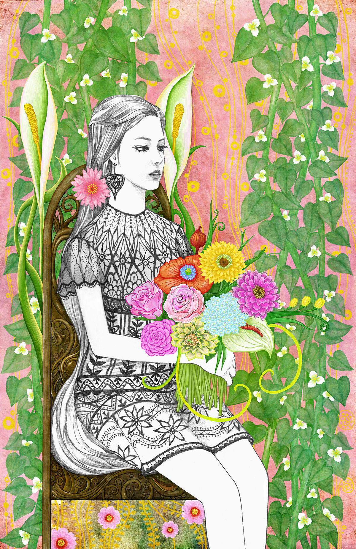 to You from Me 2011  Digital Painting 50x77Cm