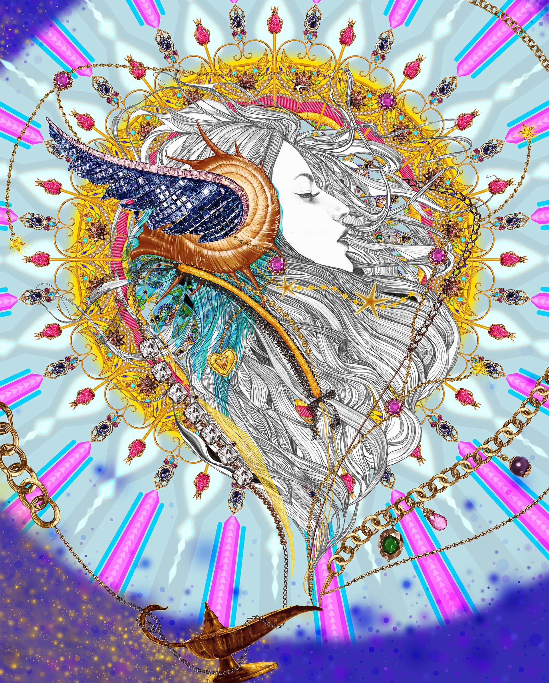 Genie  2012  Digital Painting 90x100Cm