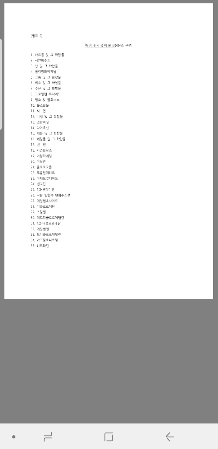 특정대기오염물질