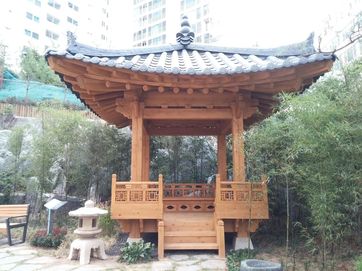 (LTP-406C) 전통 사각정자 설계 제작 시공 - 서울 마포구 상수동 사모정 : (주)라은엘앤씨