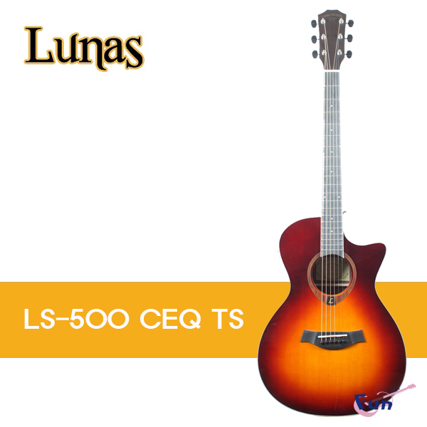 핑거스타일 / 여성용기타 / 학생기타 / Eq기타 추천] 루나스 통기타 Lf500 Ceq Ts / Lunas Acoustic Guitar  Lf-500 Ceq Ts : 펀기타