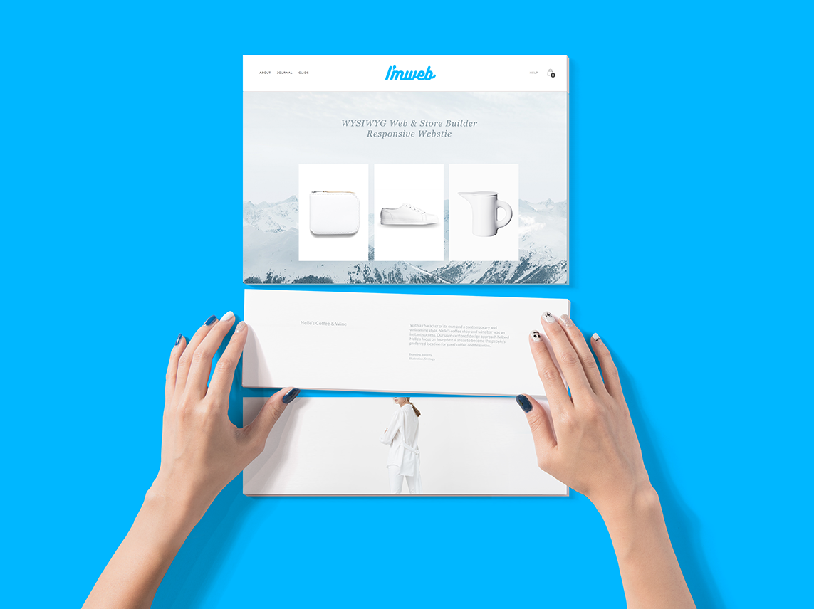 홈페이지 디자인 완료 후에도 고객이 간단한 디자인을 직접 작업할 수 있어요!~