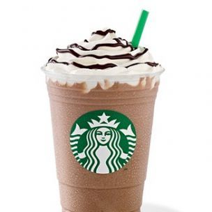 Chocolate shop cream frappuccino