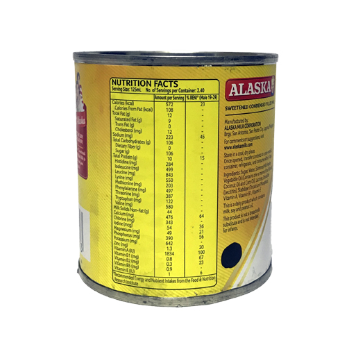 Alaska Condensed Milk Nutrition Facts Besto Blog