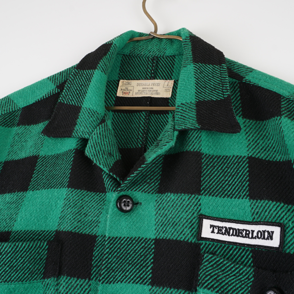 トップス TENDERLOIN T-BUFFALO CPO JKT XS Tenderloin T-BUFFALO CPO JKT Buffalo Plaid Wool Long Sleeve