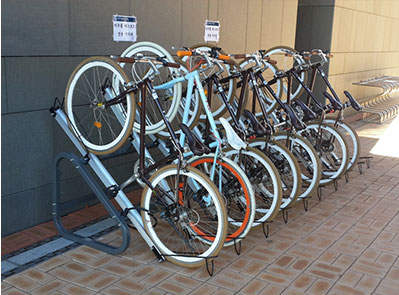 1st-stage bicycle storage(Inclined)