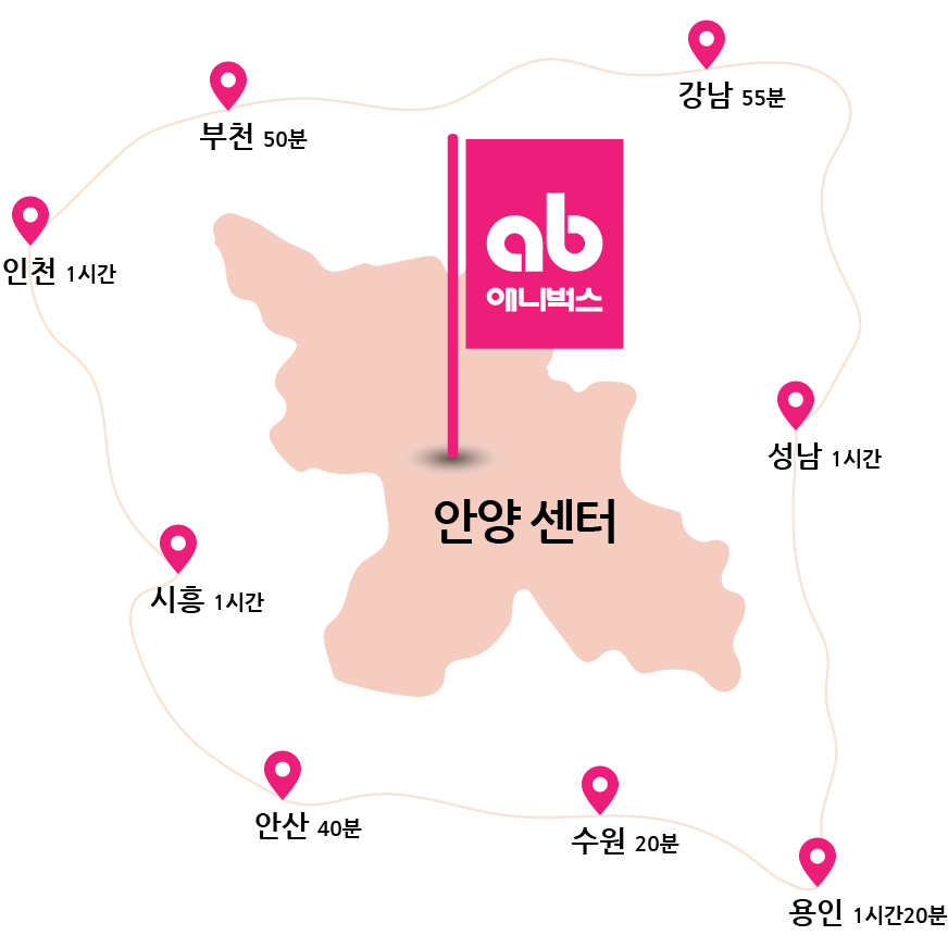 애니벅스안양 만화애니전문학원_위치