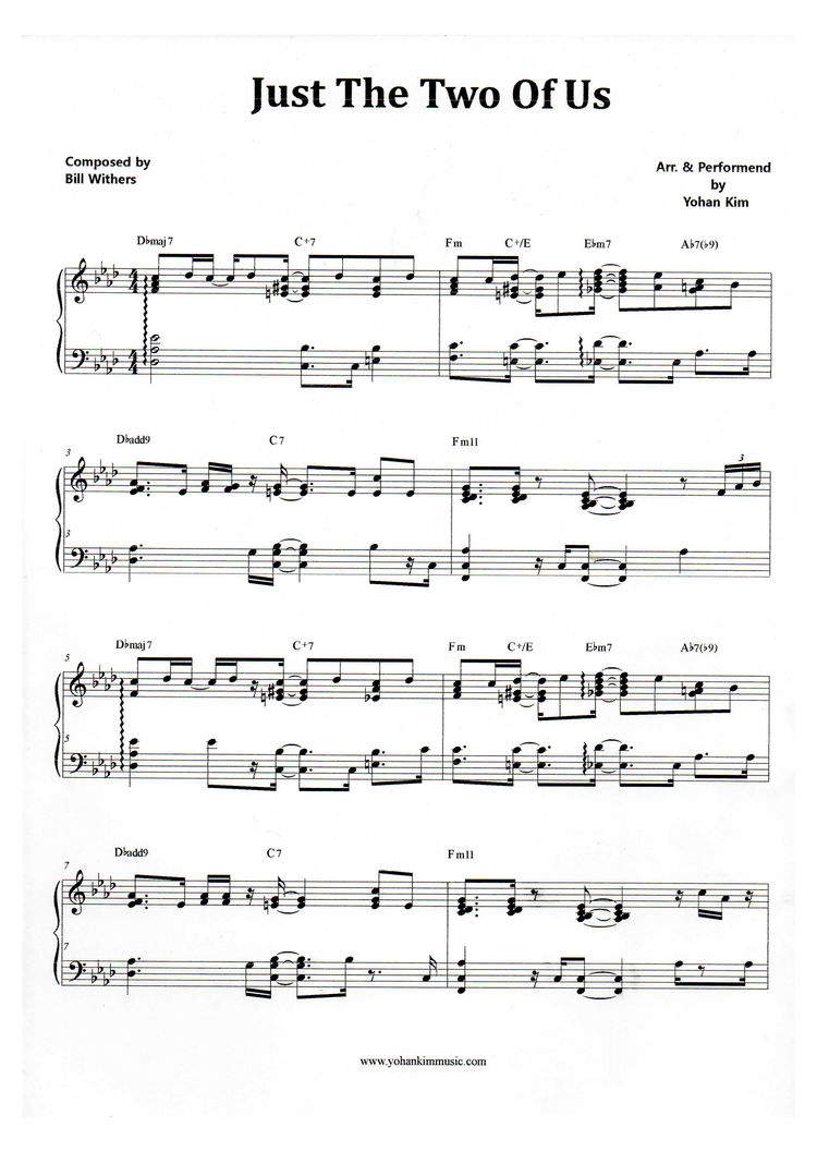 Just The Two Of Us sheet music (real book with lyrics) (PDF)