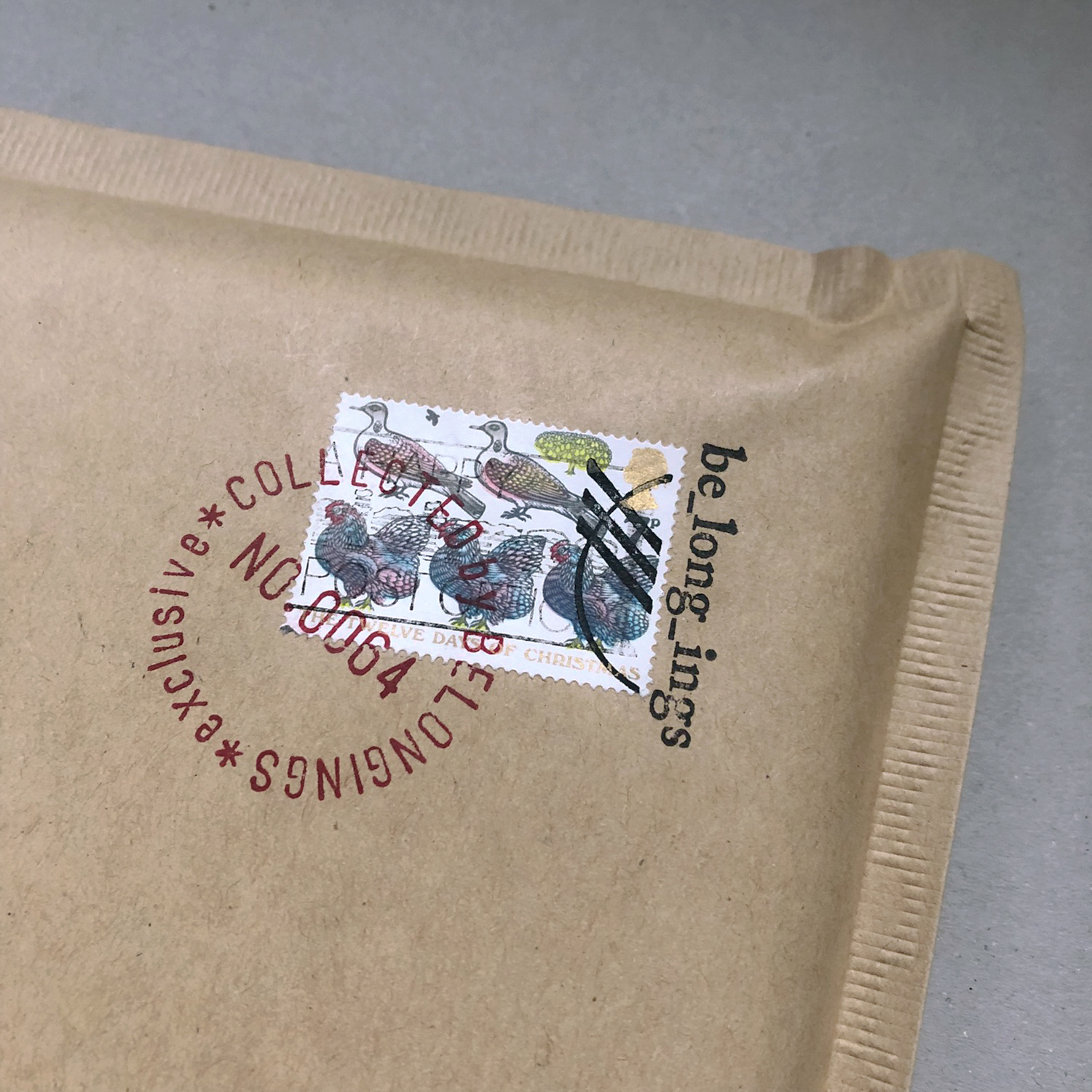 A Parcel & A Collected Stamp by BELONGINGS