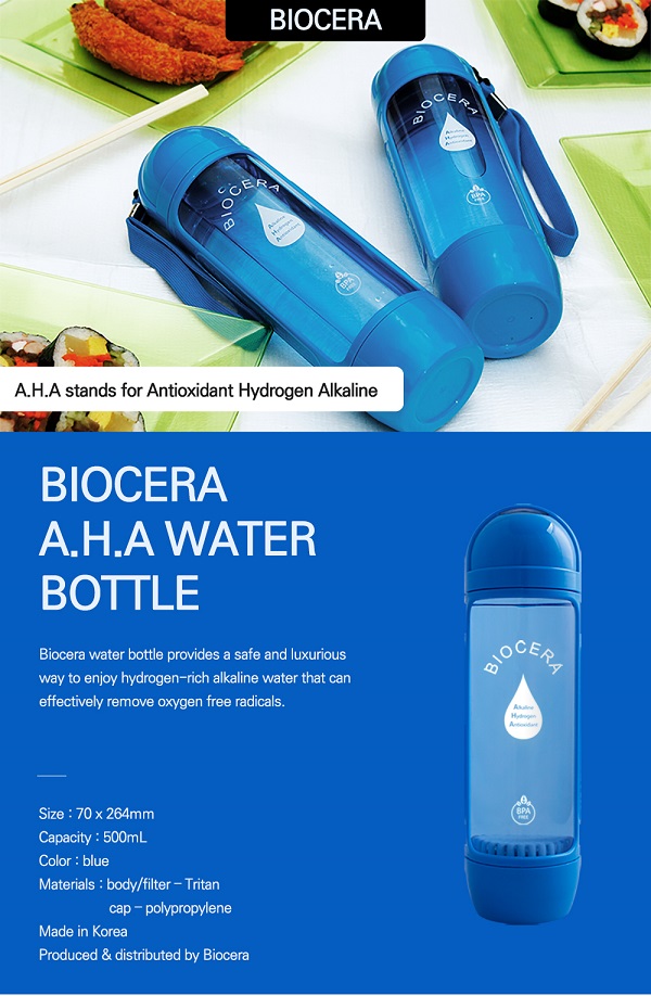 Biocera alkaline bottle banner