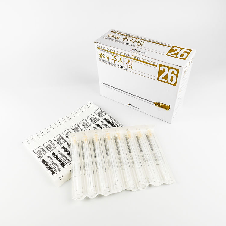 (정림)일회용주사침 26G*9cm(통/100) : (주)백년가게국제의료기