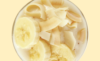 <strong>코코넛 바나나 스무디</strong><br>Coconut-banana Smoothie
