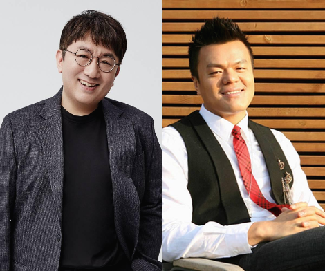 어릴 적부터 많은 영감이 되고 있는 두 인물 방시혁 (좌), 박진영 (우). 의준님은 향후에 어떤 모습이 될지!