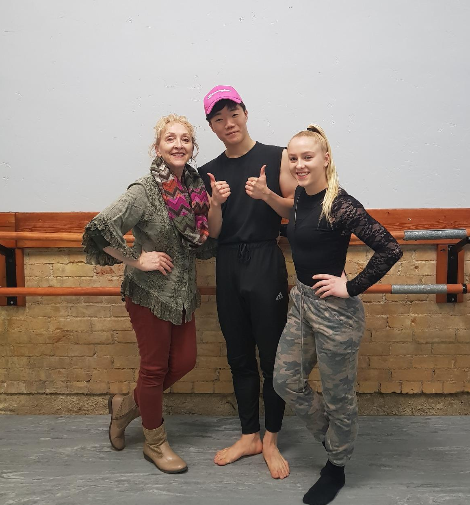 with Tresa Anderson (Left), Charity Anderson (Right) at Charisma Dance Studio @Springville, Utah