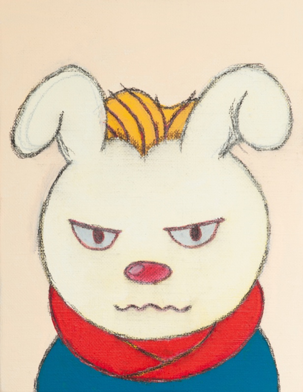 Usagi san-Rabblt acrylic on canvas 18X14cm 2019