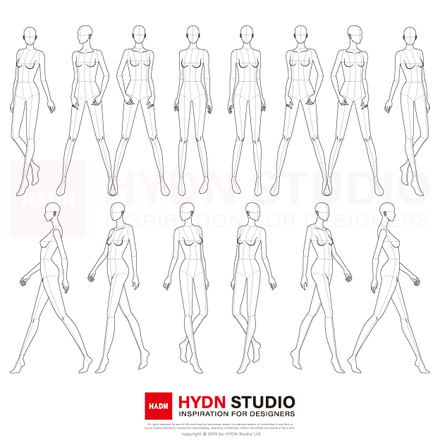 Female Croquis 60 Free Fashion Figure Templates