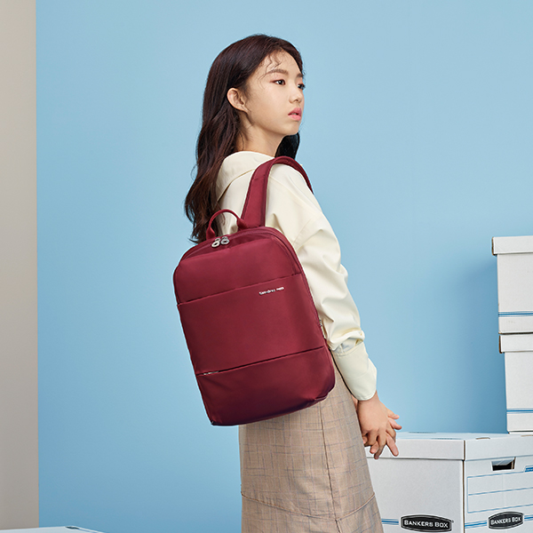 samsonite red veneet backpack