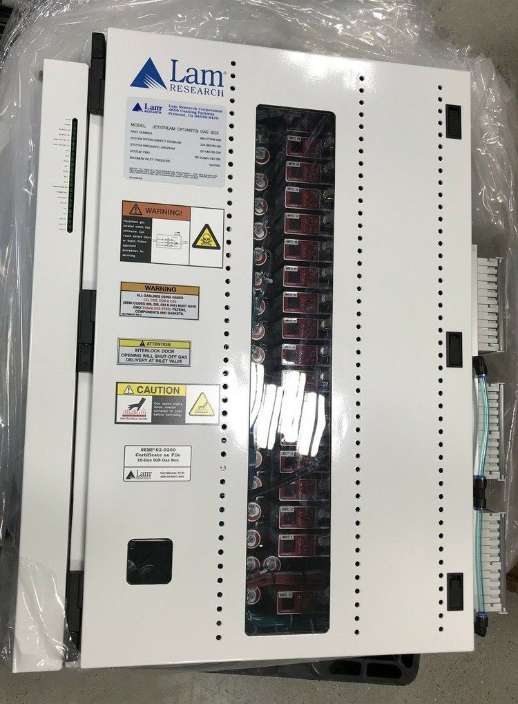 Lam Research P/N 846-077848-858 JETSTREAM OPT/MSTGi GAS BOX ...