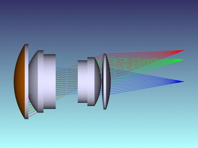 광학 디자인 (투사 렌즈) Optical Design (Projection Lens)