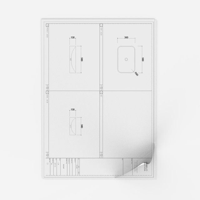 Basin (세면대) DWG