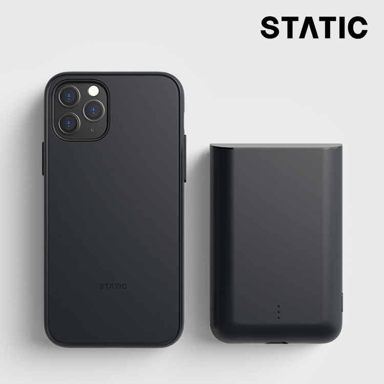 STATIC_2nd Edition 아이폰 11 프로 무선충전 보조배터리 케이스 : 스태틱