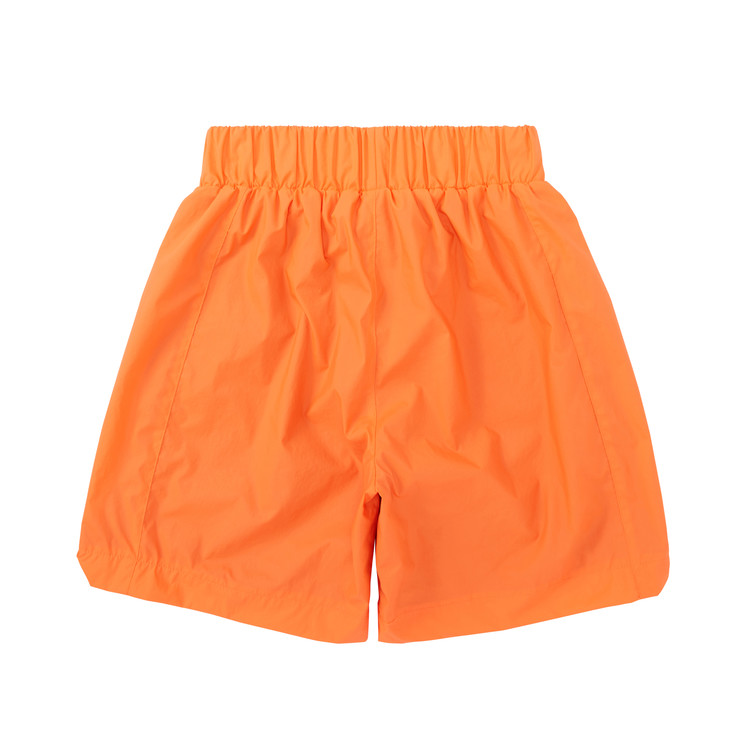 orange nylon shorts