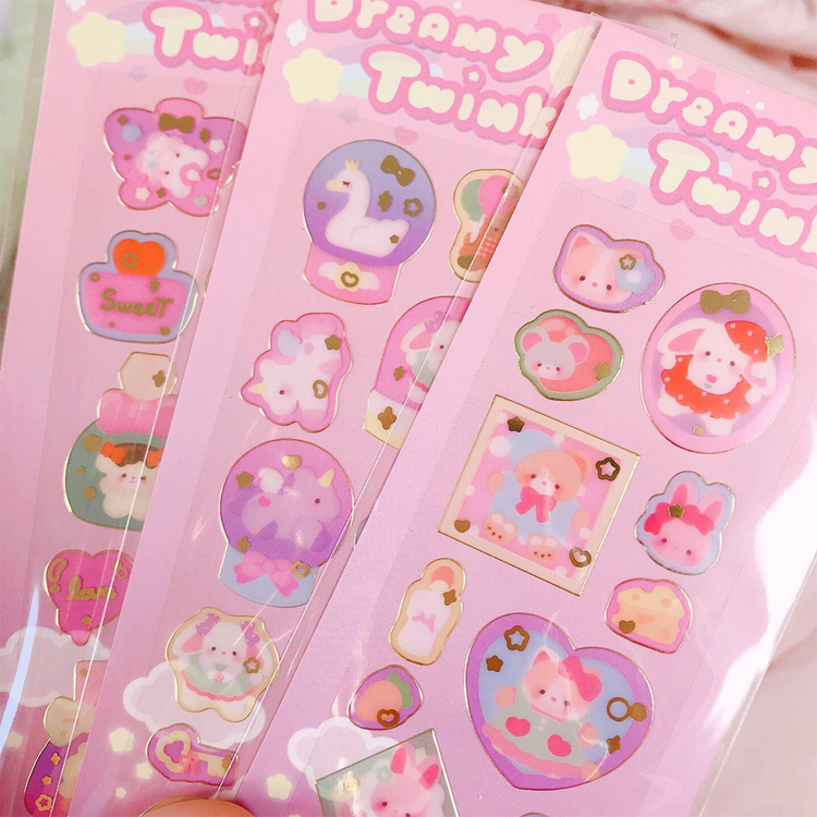 Seolkee Illust | Dreamy Twinkle sticker (3types) : Lovticker