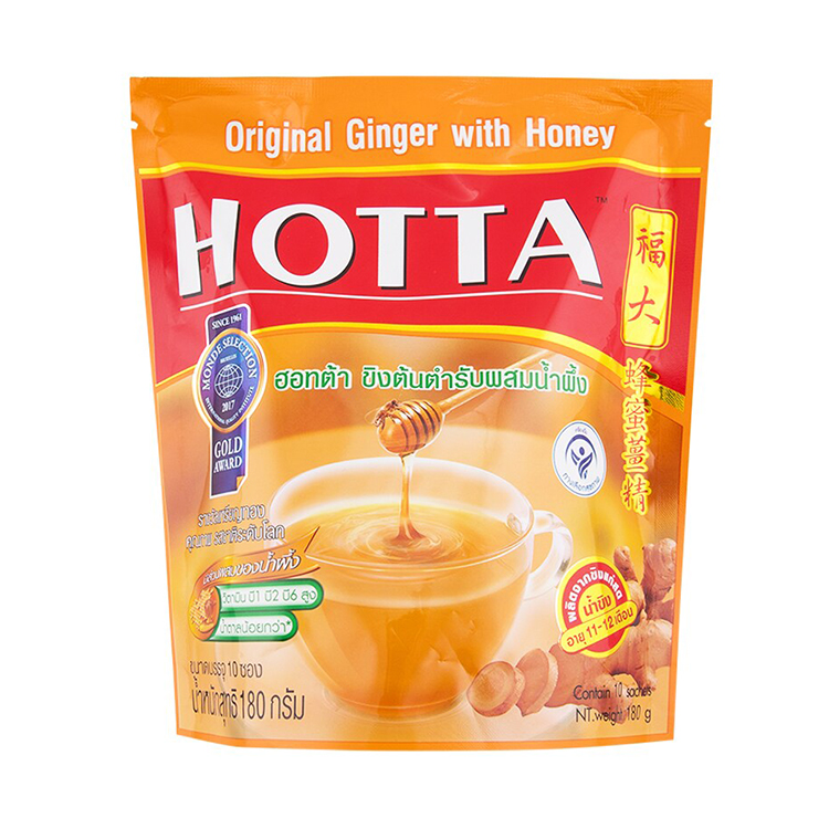 Hotta/호타 꿀생강차 (진저&허니) 10개입 : 니코니코 타이 마켓 / 태국 구매 대행