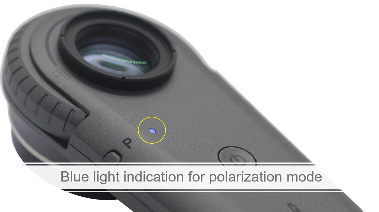 Blue Light Indication for Polarization Mode