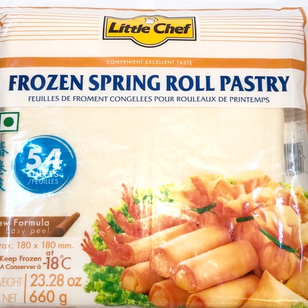 Little Chef Frozen Spring Roll Pastry, Asian Frozen