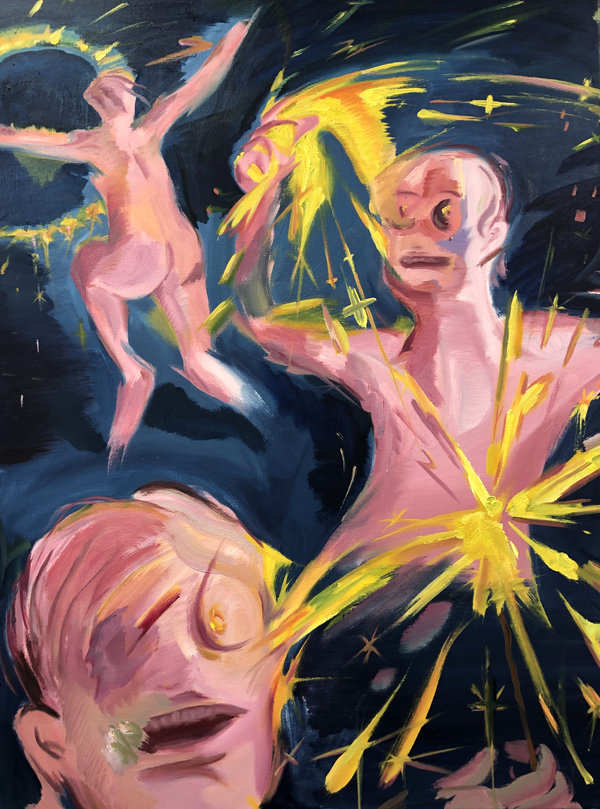"sparklers" / 30"x40" / Oil on canvas