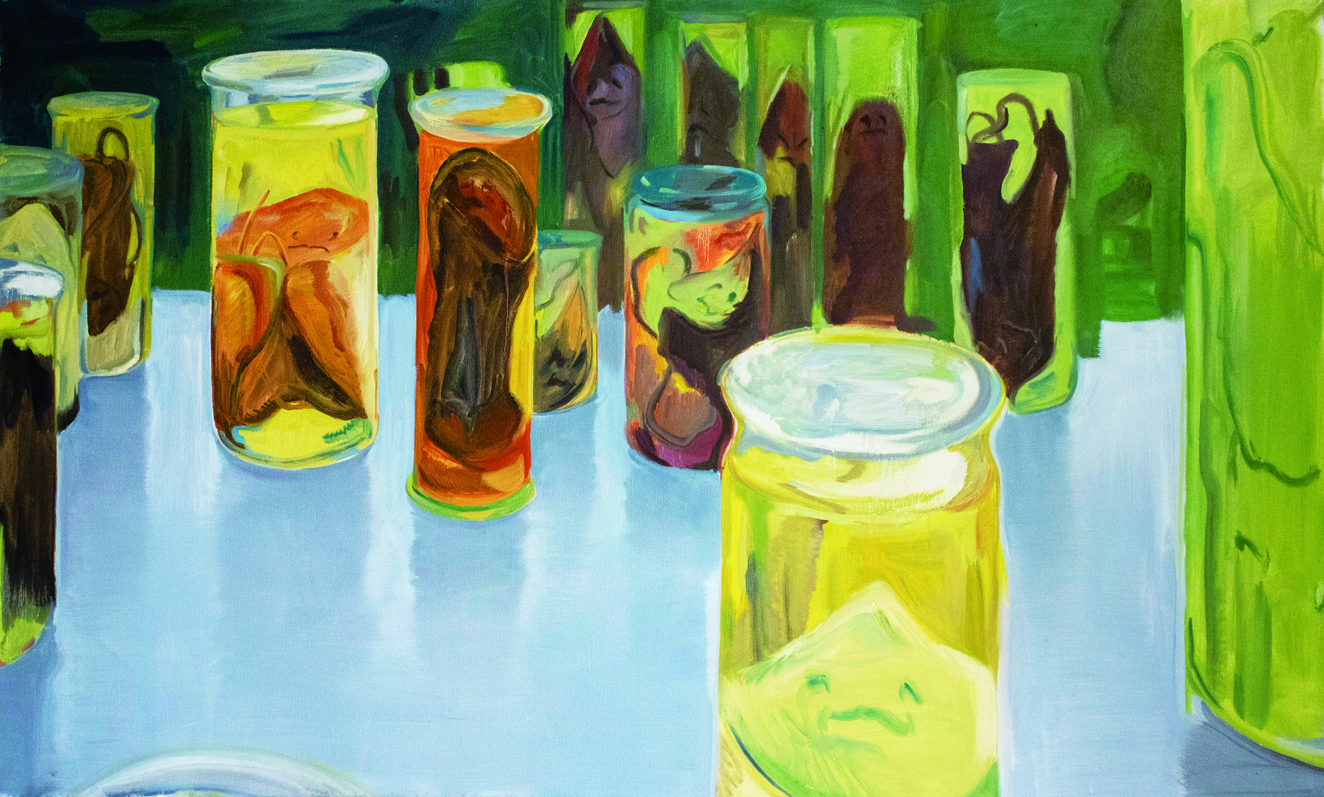 "Specimens" / 68"x41" / Oil on canvas