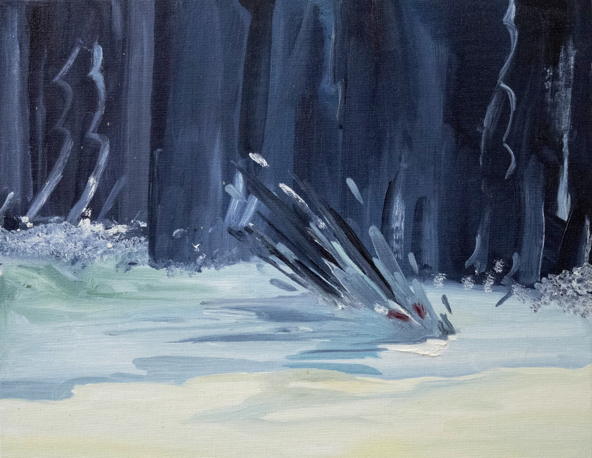 ";;" / 14"x11"/ Oil on panel