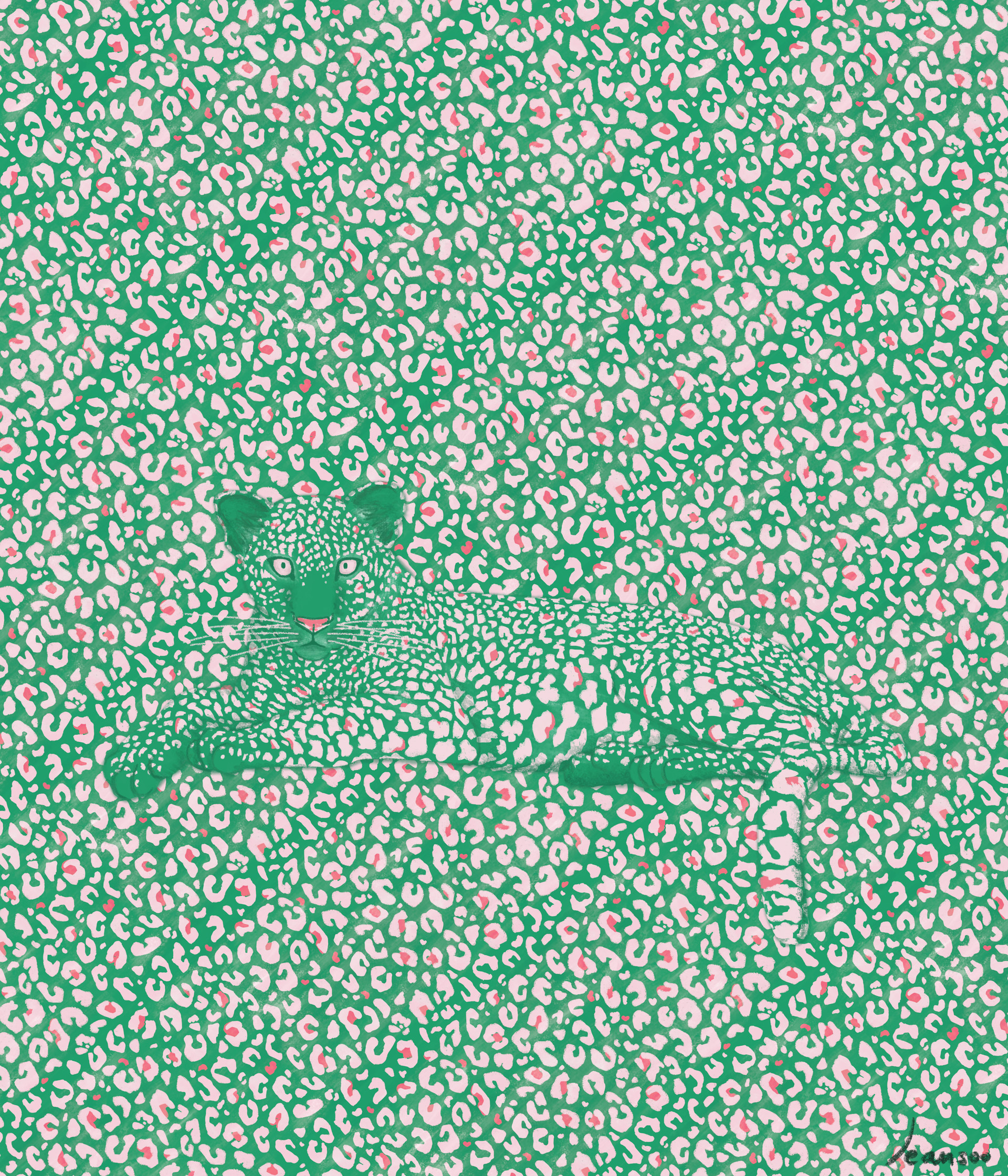 "Camouflage: Leopard A" / 12”x14” / Digital / 2020