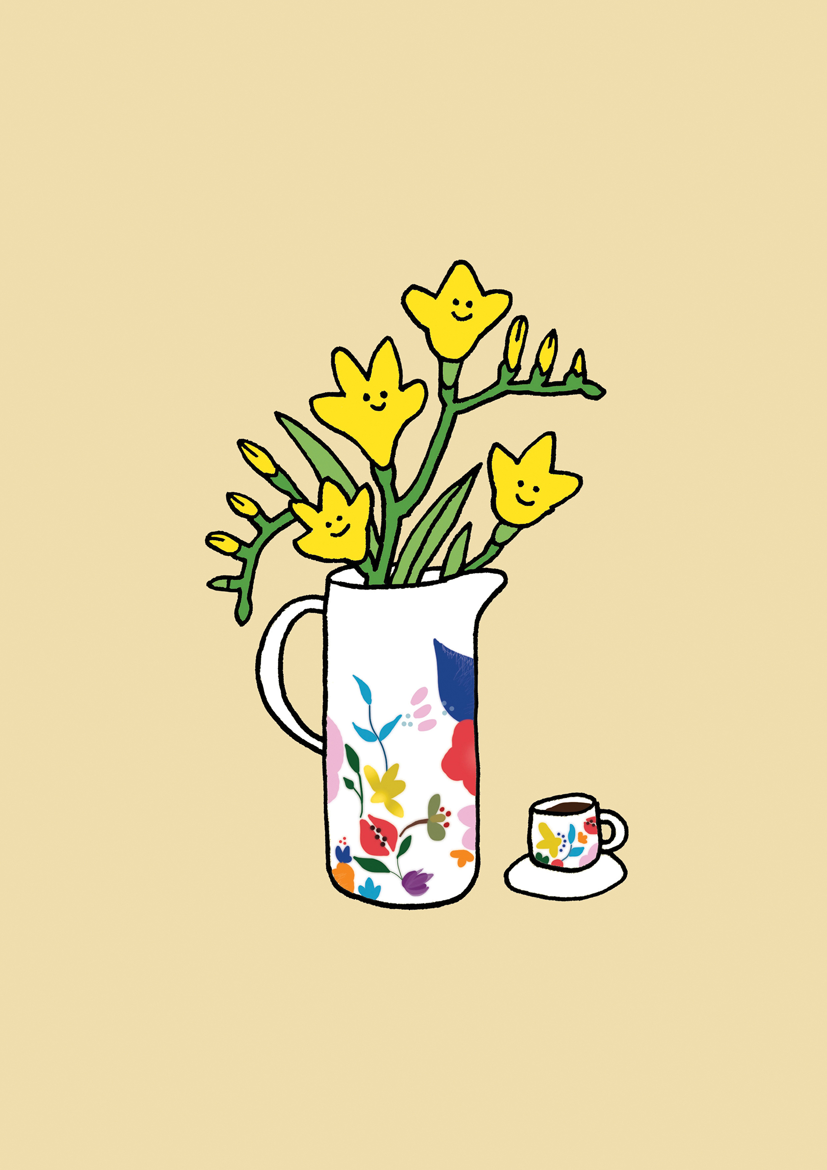 "Freesia" / 594mm*841mm / Digital Drawing / 2020