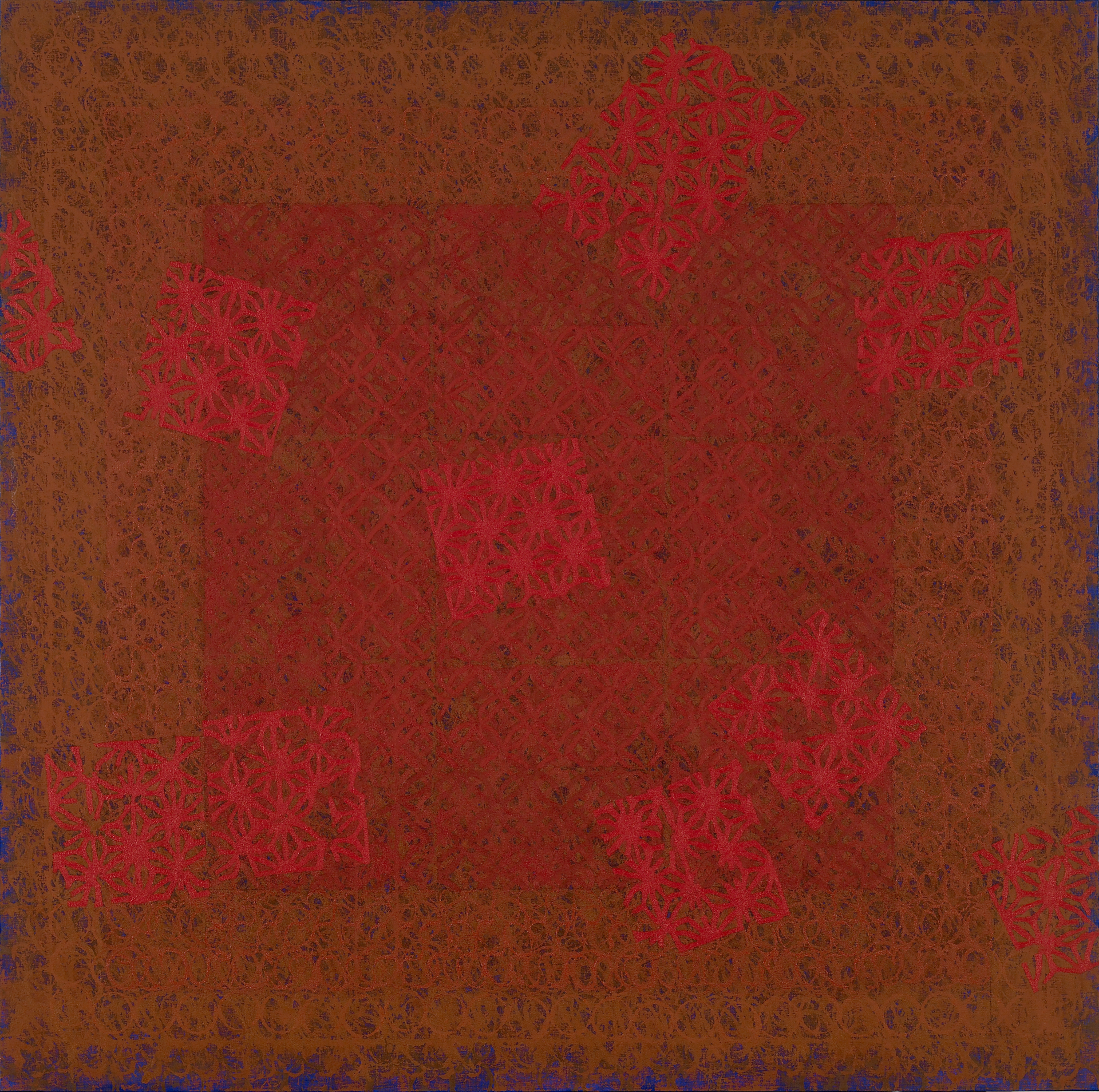 "붉은 종이꽃이 있는 풍경 " / 2008 / 180x180cm, Oil on Canvas