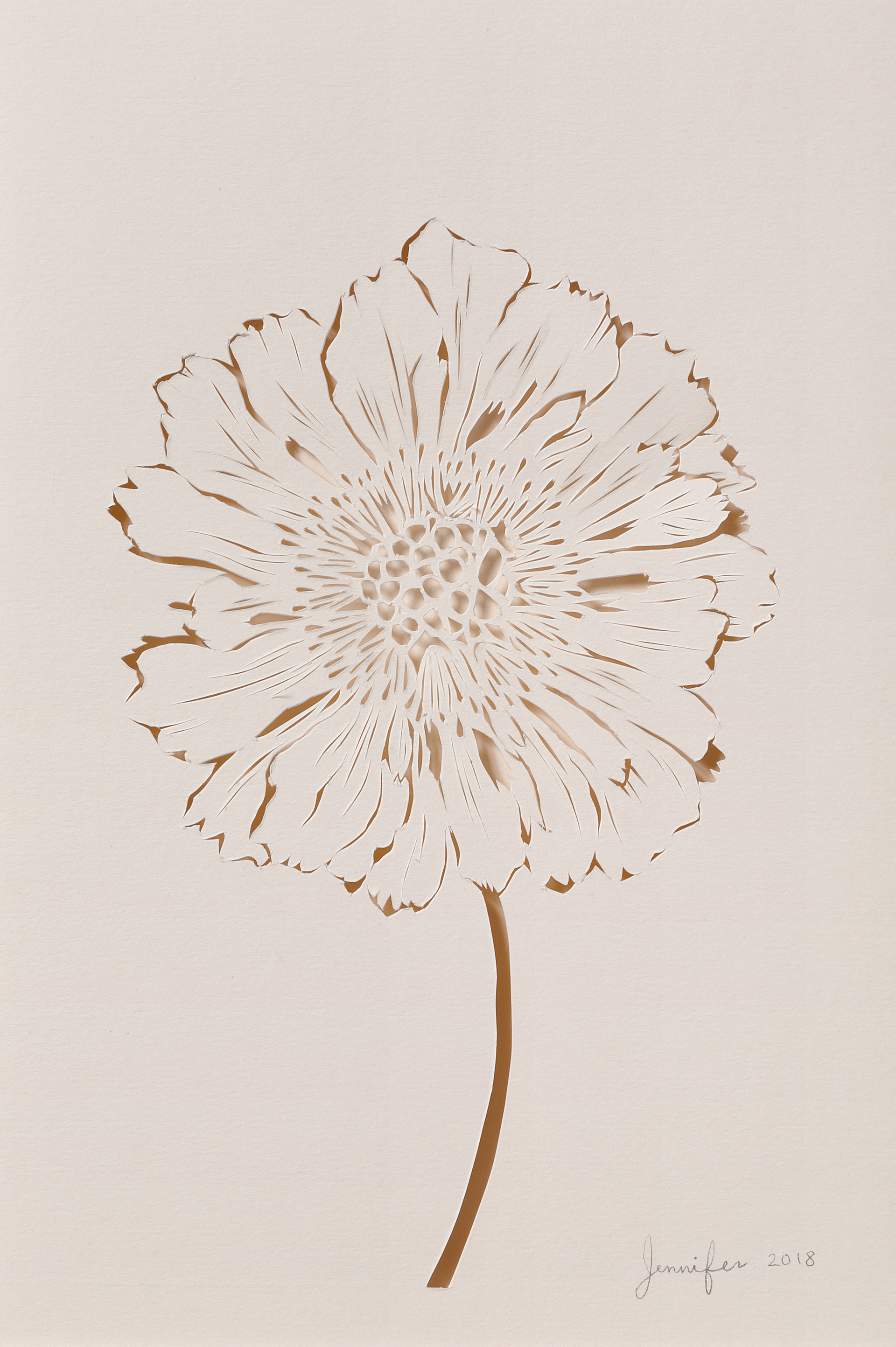 "Untitled" / paper / papercutting /2018