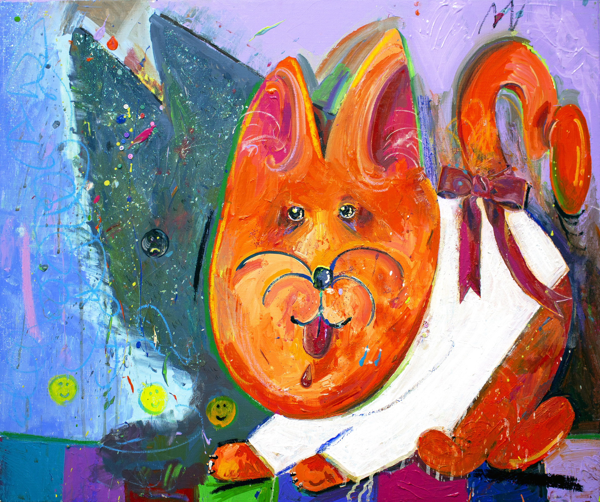 "μ¬μ°μ κ·Έλ¦Όμ" / 2020 / 72.7 x 60.6cm / μΊλ²μ€μ μν¬λ¦΄