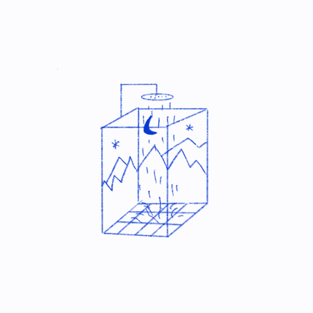 "Hockney Shower" / Digital GIF / 2020