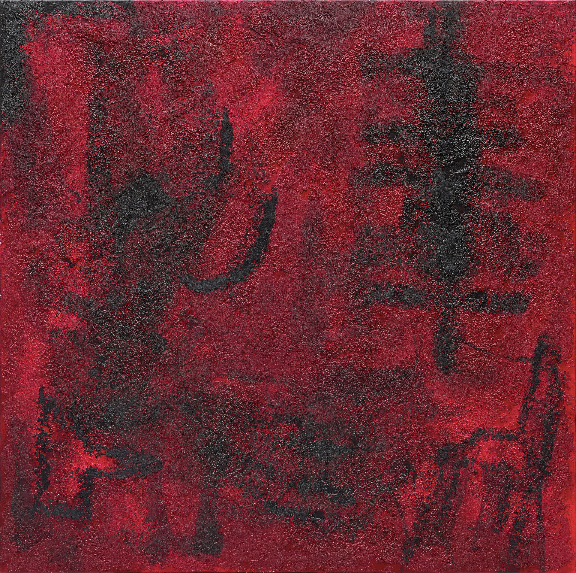 “Scar” / 2020 / 34inx35in / mixed media on canvas