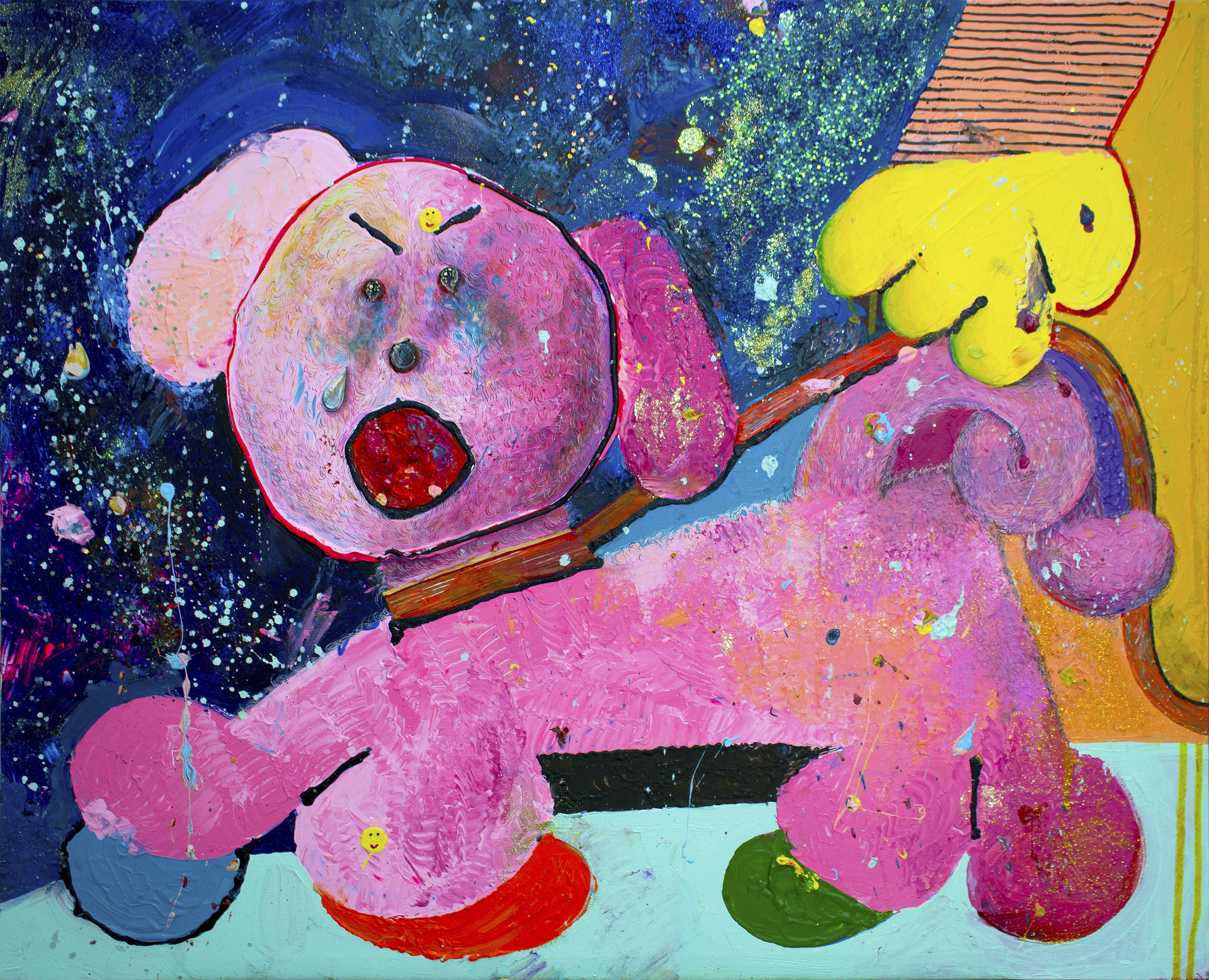"μ°μ±
" / 2020 / 72.7 x 60.6cm / μΊλ²μ€μ μν¬λ¦΄