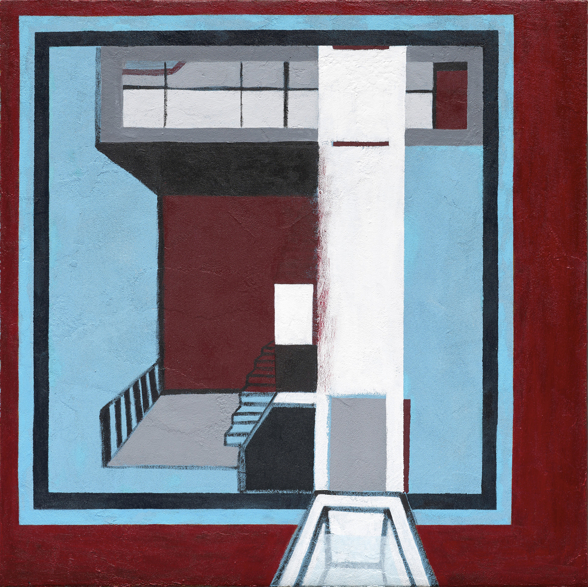 “Penthouse” / 2020 / 18inx18in / mixed media on canvas