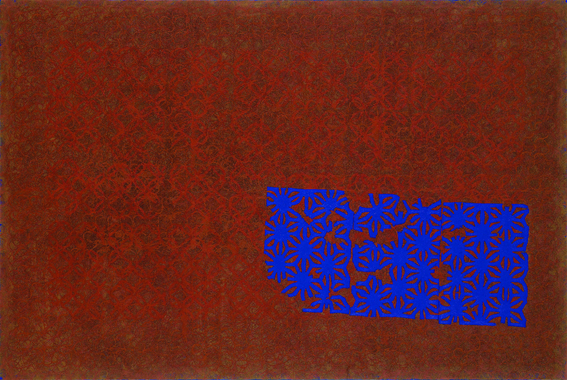 "푸른 종이꽃이 있는 풍경 2" / 2008 / 130x194cm, Oil on Canvas