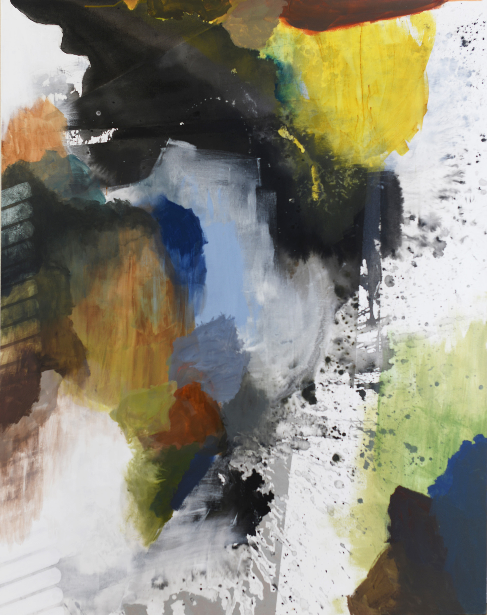 "The Gorge" / 60”x48” / Acrylic, Ink on Canvas, Painting / 2019