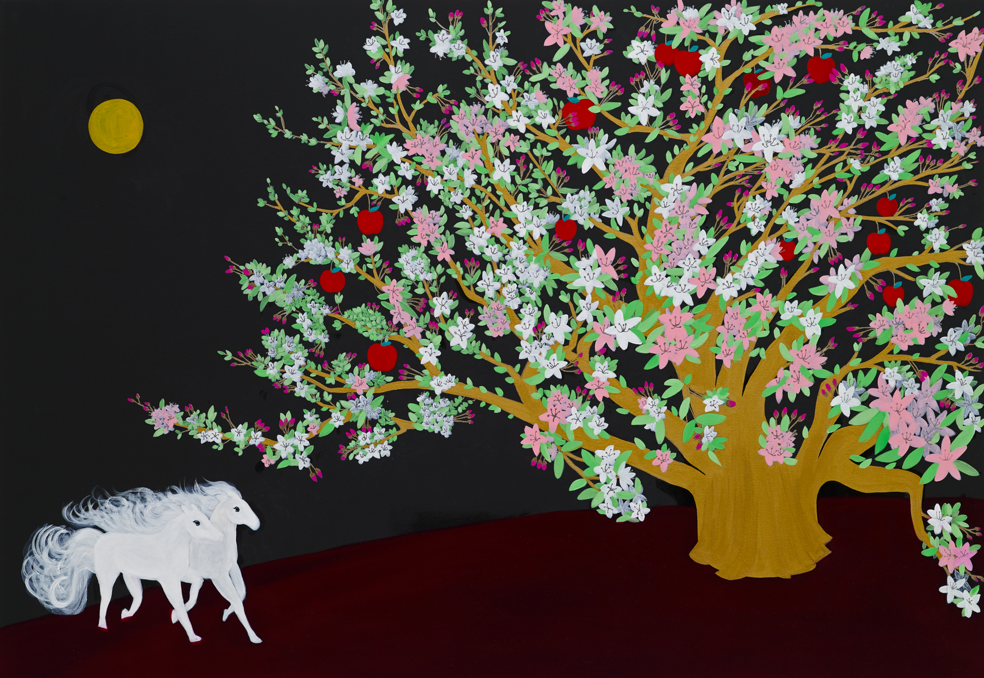 "복낙원" / acrylic on canvas / 162 X 112(cm)